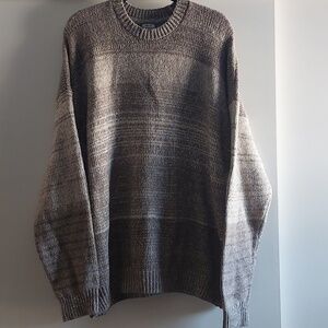 ABERCROMBIE & FITCH X HARRY STYLES Sweater Soft A&F Oversized Gray Stripes XXL